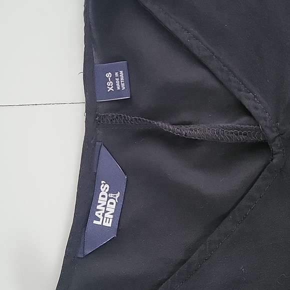 Lands End Black Tie Waist Women Size Xsmall Small Swimsuit Cover Up - Picture 10 of 11